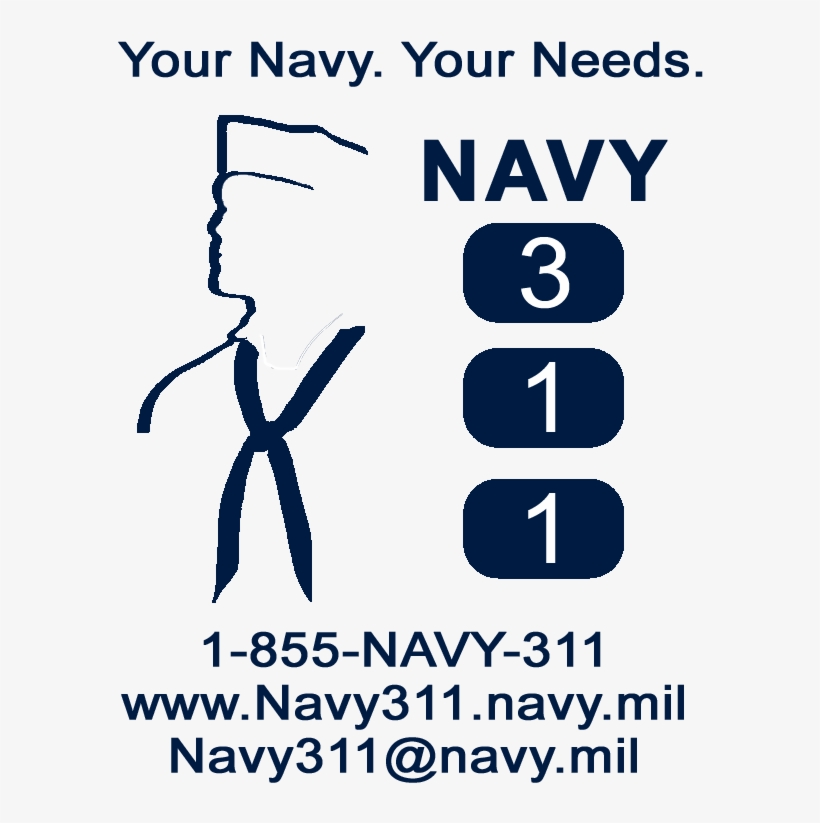 Click To View This Navy 311 Logo - Navy 311, transparent png #8506403