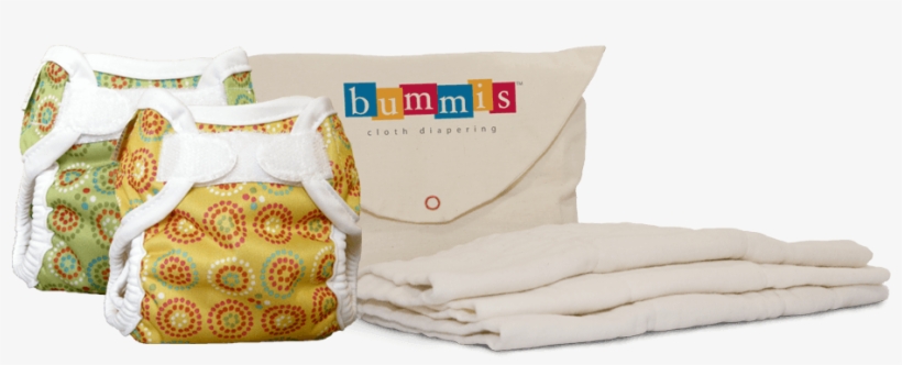 Bummis - Newborn Pack - Prefold Cloth Diapers 12 Pack Unbleached Premium Cotton, transparent png #8506481