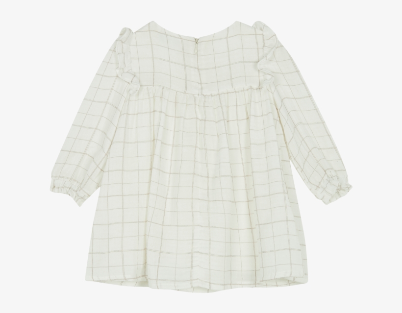 White Checkered Dress - Pattern, transparent png #8506594
