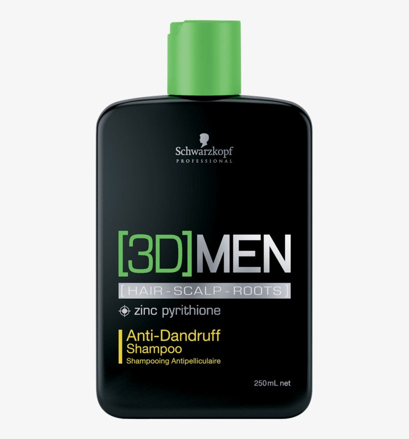 Picture Of Schwarzkopf 3d Men Anti-dandruff Shampoo - Schwarzkopf 3d Men Root Activator Shampoo, transparent png #8508250