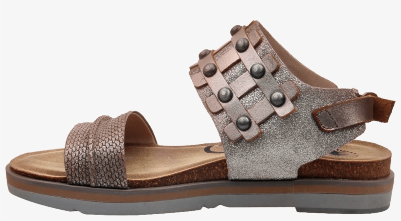 Womens Sandal Lantern In Silver Inside View - Slide Sandal, transparent png #8508456