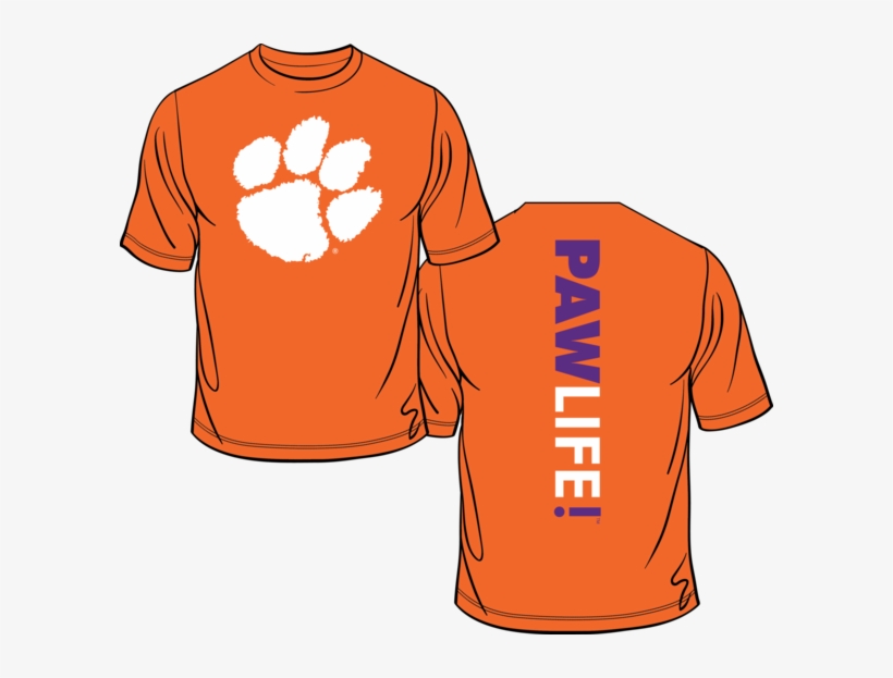 Signature Stripe - Orange - Pawlifestore - Clemson Tiger Paw, transparent png #8508592