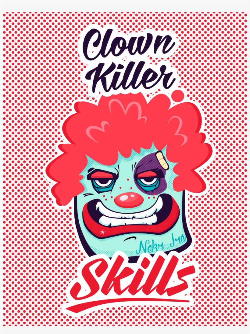 Clown Killer - Poster, transparent png #8508748