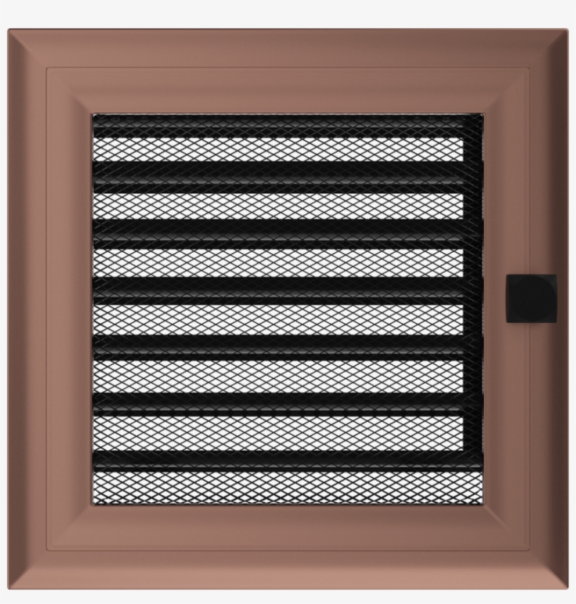Grille Oskar Brass With Blinds - Home Door, transparent png #8509673