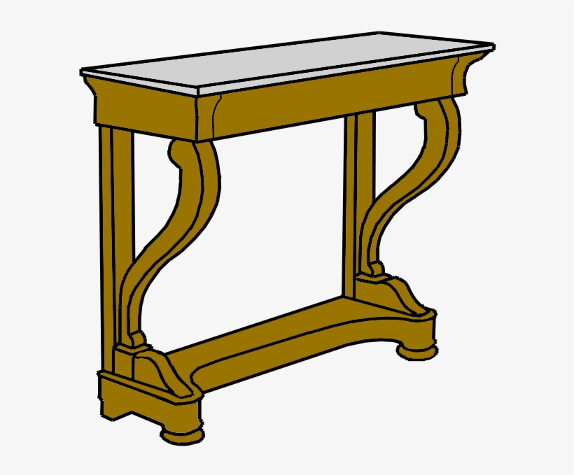 Wiki table. Столик. Консоль без фона. Консольный столик из картона. Иконка консольные столы