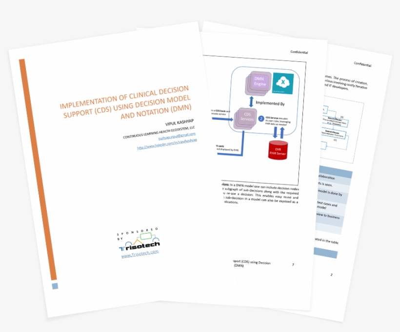 Implementation Of Clinical Decision Support Cds Using - Document, transparent png #8510047