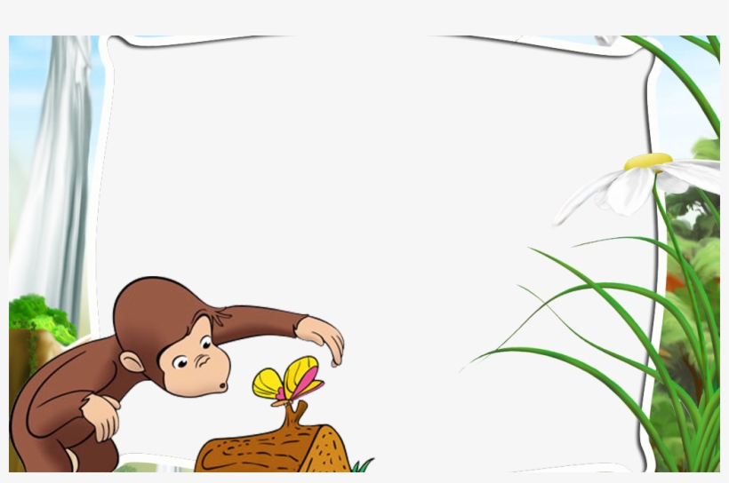 Novas Molduras De Natal - Curious George Butterflies, transparent png #8510924