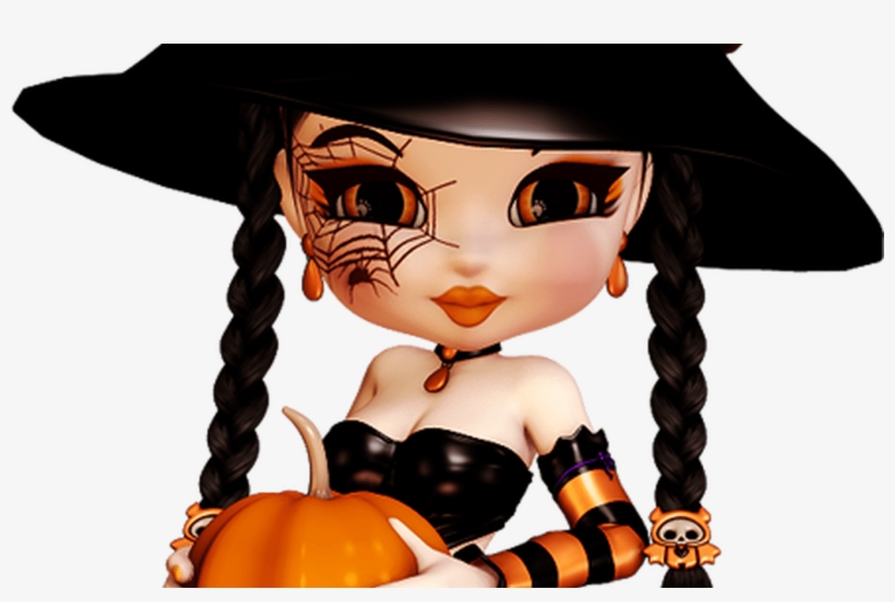 19 Cute Halloween Witch Clip Art Free Download Huge - Calaverita Con El Nombre De Paty, transparent png #8511516