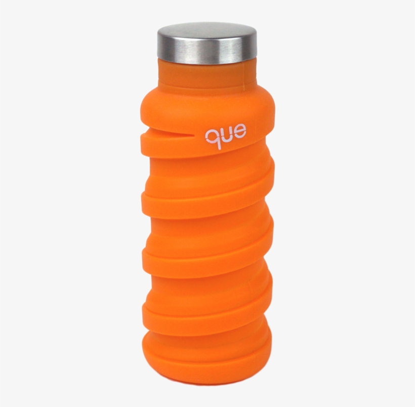 Que Bottle Foldable Water Bottles Sunbeam Orange 12oz/355ml - Water Bottle, transparent png #8512646
