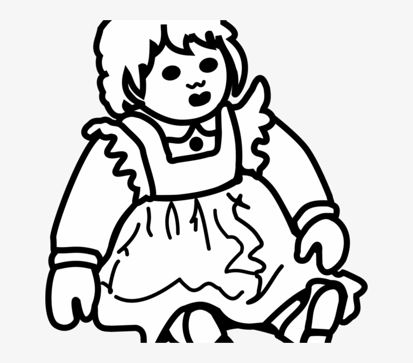 Laboratory Coloring Book - Outline Images Of Doll, transparent png #8513678