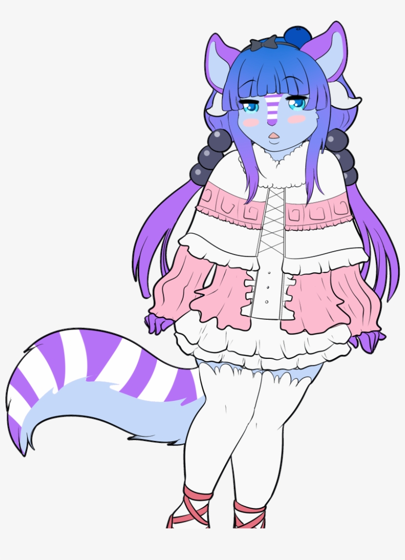 Blueberry As Kanna - Cartoon, transparent png #8513996