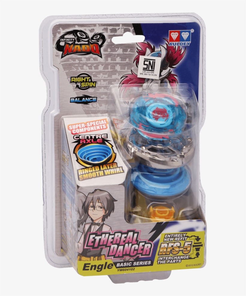 Boys Nado Ethereal Dancer Beyblade - Action Figure, transparent png #8514299