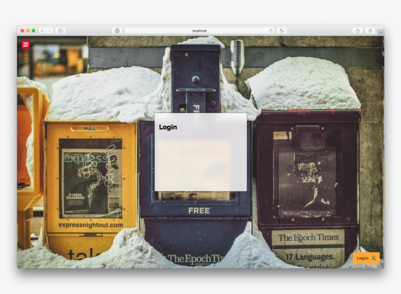 Playing Around With The Login And Register Section - Newspaper, transparent png #8514755