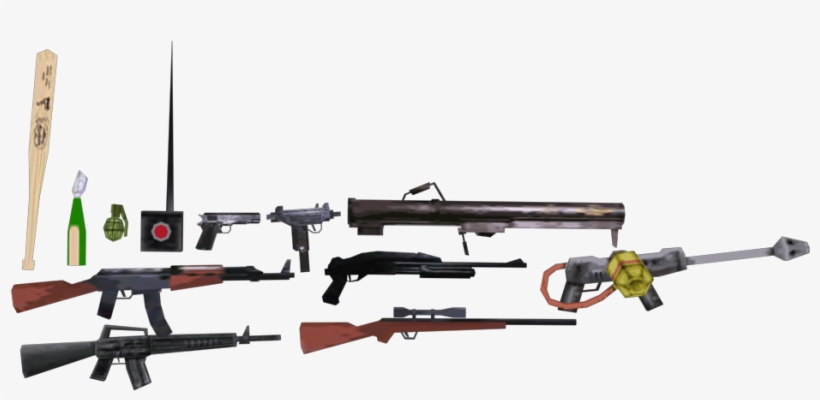 Rttagkh - Low Poly Weapon Pack Gta Sa, transparent png #8515176