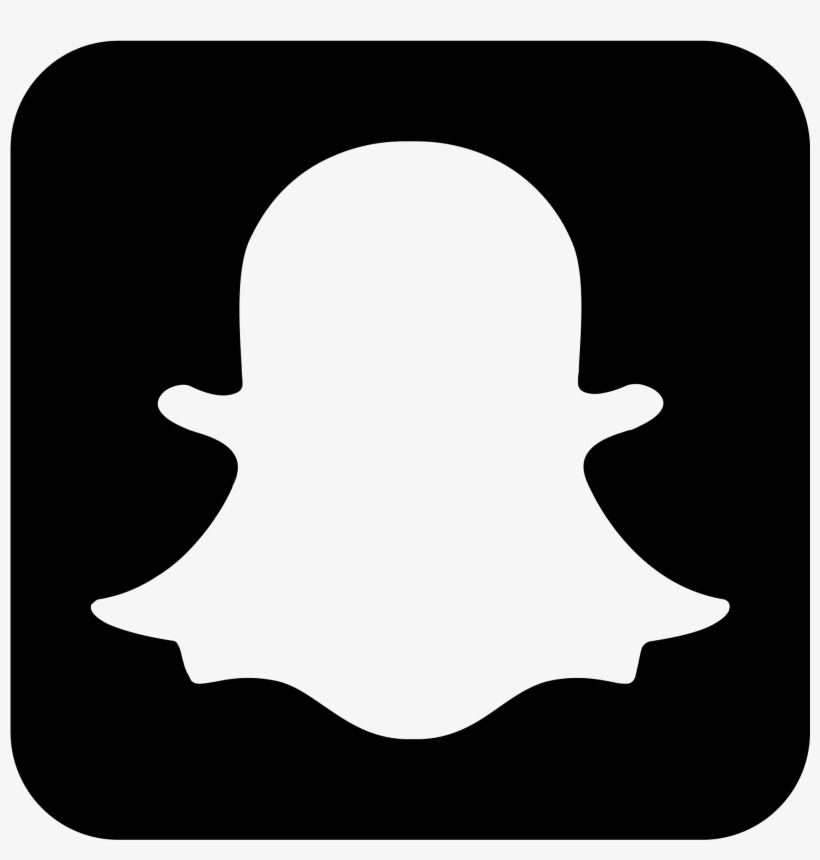Custom Snapchat Sticker - Snapchat Logo Png Black, transparent png #8515253