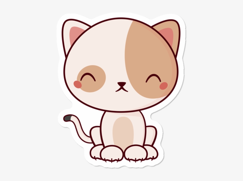 Kawaii Cute Kitten Cat - Kawaii, transparent png #8516113