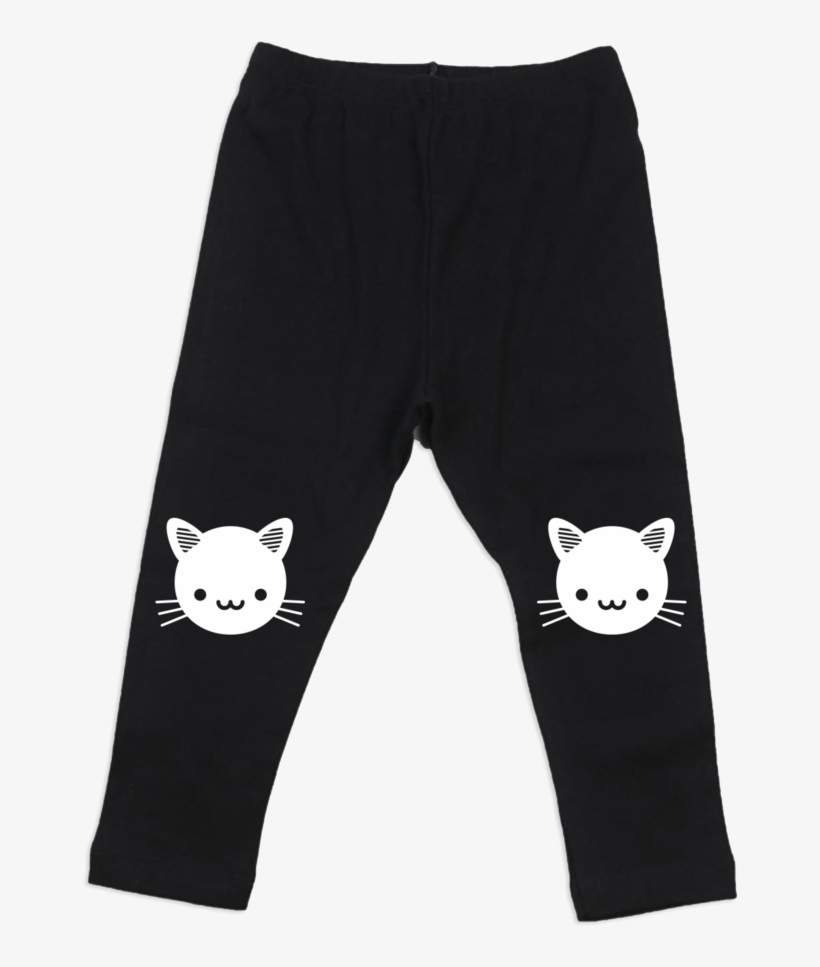 Kawaii Black Cat Leggings By Whistle & Flute, Squirrel - Pajamas, transparent png #8516298