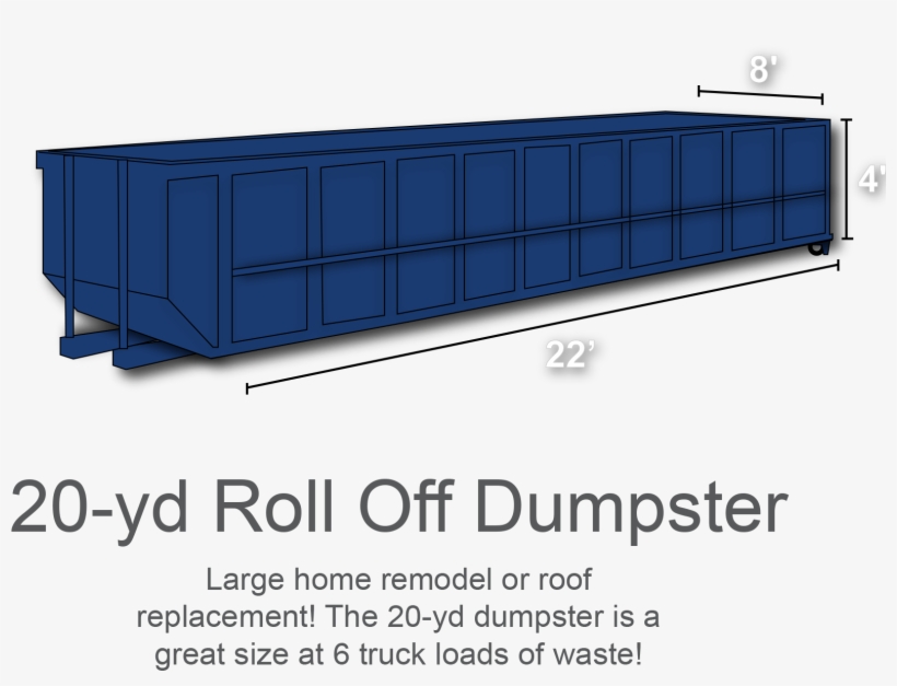 Roll Off Dumpster Sizes - Sofa Bed, transparent png #8516556