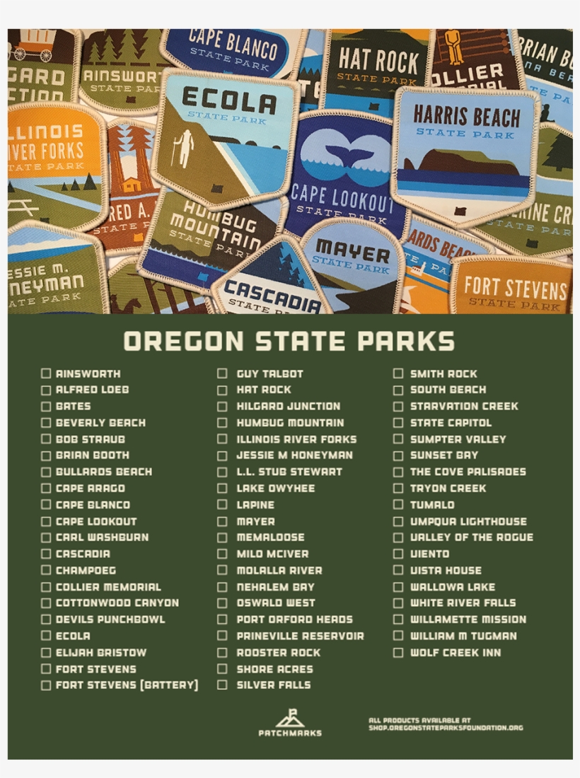 Oregon State Parks Collection Checklist - Flyer, transparent png #8517643