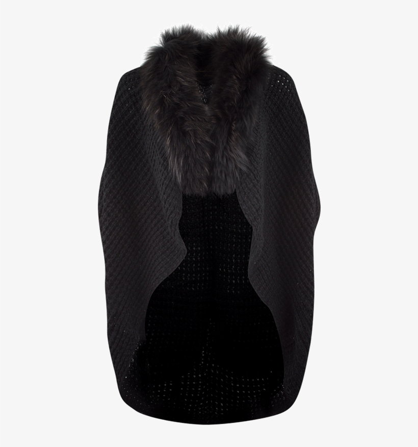 Linda Richards Knitted Fur Cape - Fur Clothing, transparent png #8518328