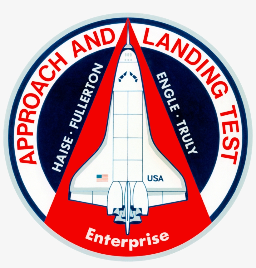 Enterprise 1977 Approach And Landing Test Mission Patch - Enterprise Approach And Landing Test Patch, transparent png #8518700