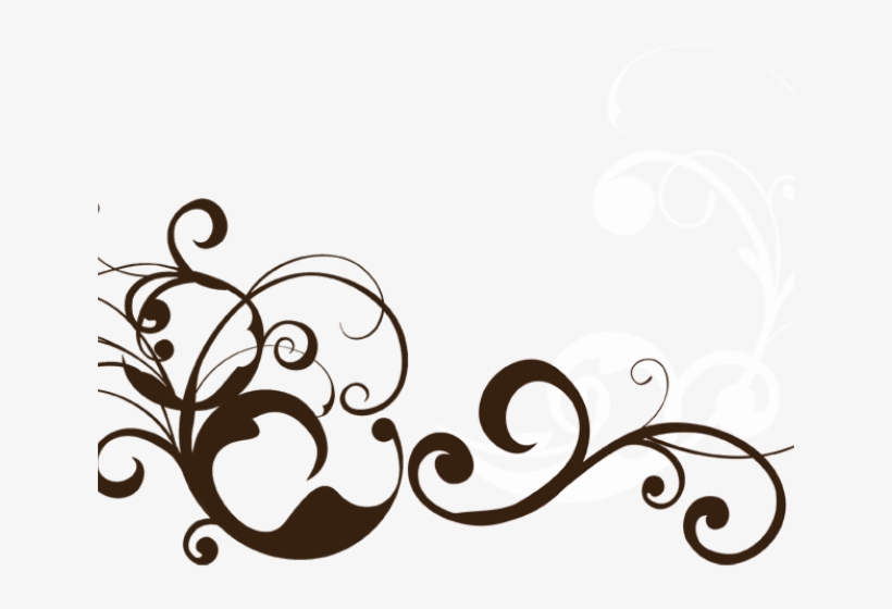 Vector Swirl Clipart Transparent Background - Black Swirls Transparent Background, transparent png #8519261