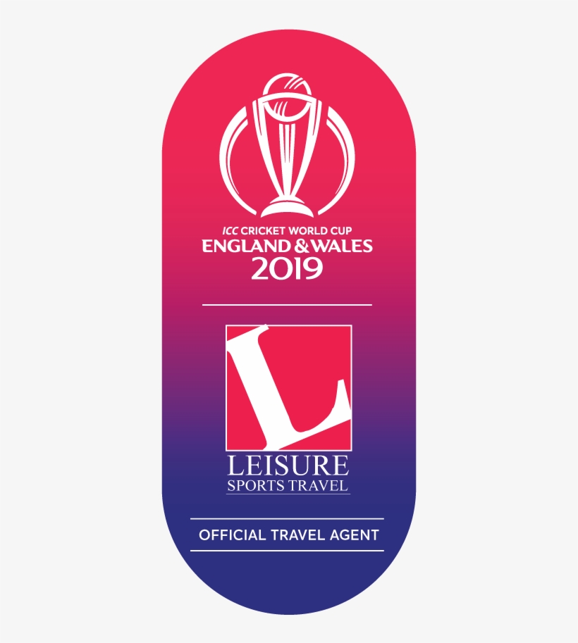 Leisure Sports Travel Is An Official Travel Agent In - Icc Cricket World Cup Logo, transparent png #8519329
