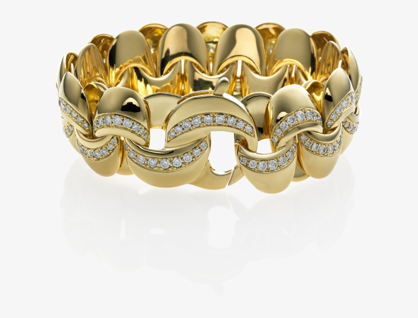 Yellow Gold Bracelet With Diamonds & Other - Bracciale Infinity Chimento, transparent png #8519418