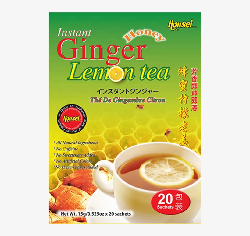 Honsei Lemon Honey Ginger Tea Health Benefits - Cuban Espresso, transparent png #8519819