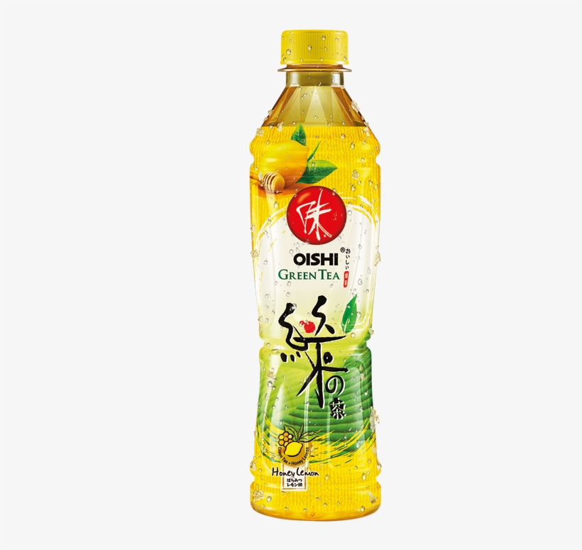 Oishi Green Tea Honey Lemon, transparent png #8519998