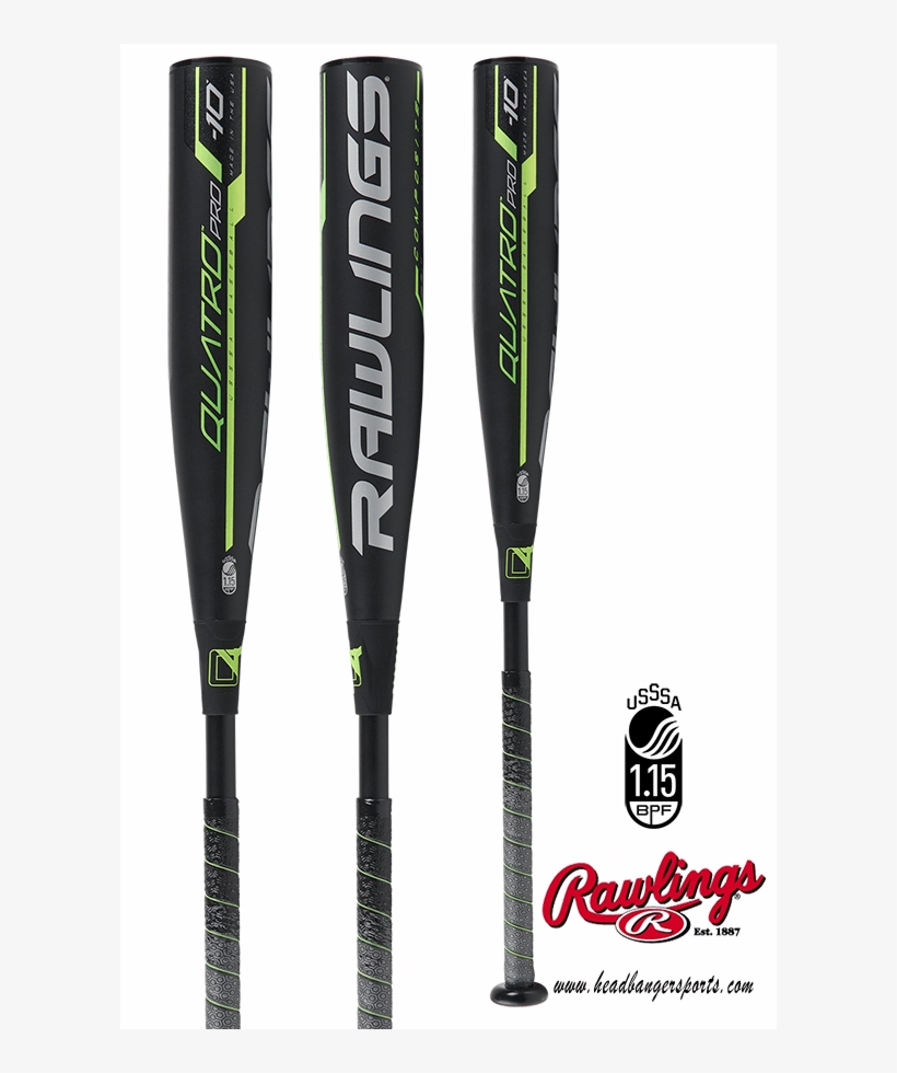 2019 Rawlings Quatro Pro -10 Usssa Bat - 2019 Rawlings Quatro Bbcor, transparent png #8520168