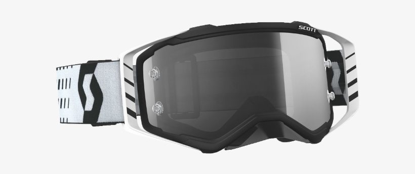 Masque Scott Prospect Sand Dust Ls Noir Blanc Écran - Scott Prospect Black White, transparent png #8520716