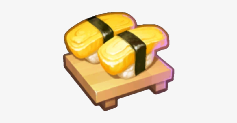 Tamago Egg Sushi - Sushi, transparent png #8520829