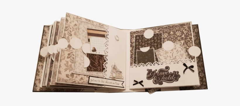 Black & White Wedding Album - Motif, transparent png #8520830