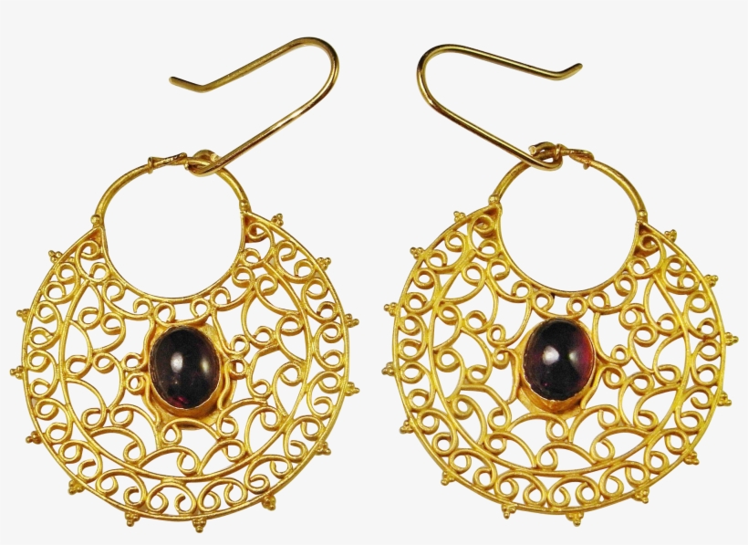 Byzantine Earrings 22k Gold Byzantine Jewelry 6th Century - Ancient Earrings, transparent png #8520866