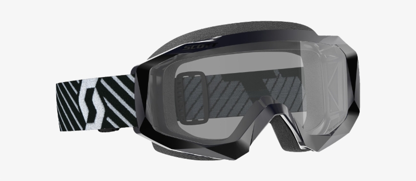 Masque Scott Hustle X Mx Sand Dust Noir Blanc - Scott Hustle X Goggle Black Clear Lens, transparent png #8520947