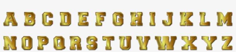 This Free Icons Png Design Of Bronze Alphabet With, transparent png #8521017