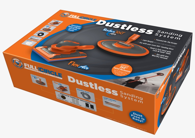 Full Circle Dustless Sanding System In Box - Drywall Sanding Tools, transparent png #8521364
