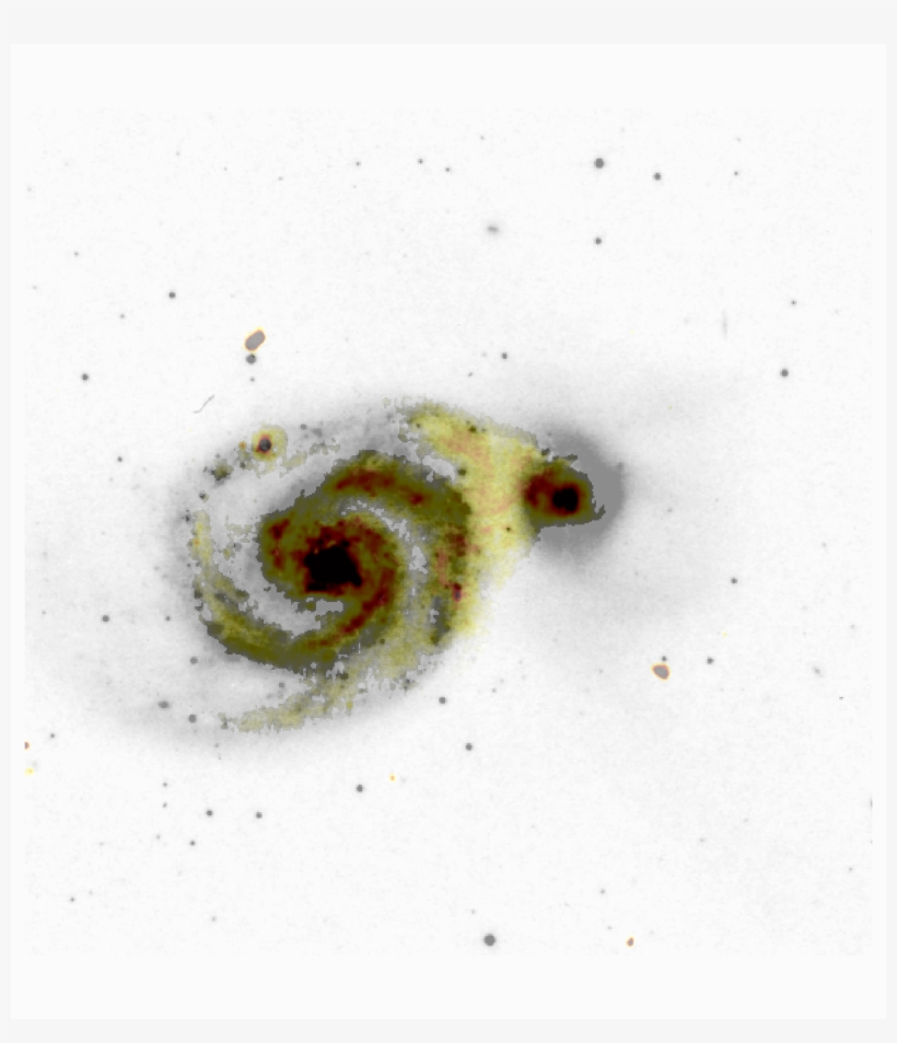 We Can See That The Spiral Galaxy And Its Companion - Paisley, transparent png #8521943