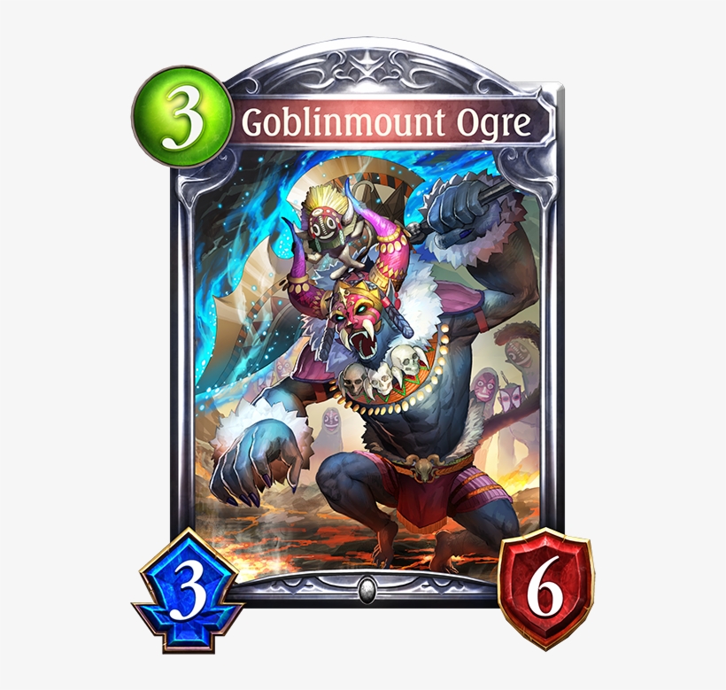 Unevolved Goblinmount Ogre Evolved Goblinmount Ogre - Shadowverse Card, transparent png #8522799