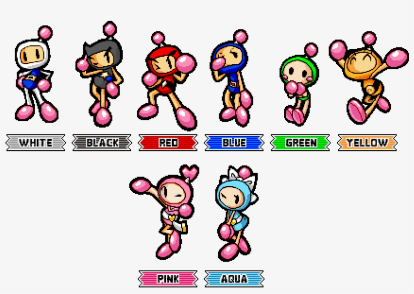 Pixel Bomberman R Sa3 Character Select Style By Caitlinthestargirl - Super Bomberman R Vore, transparent png #8523253