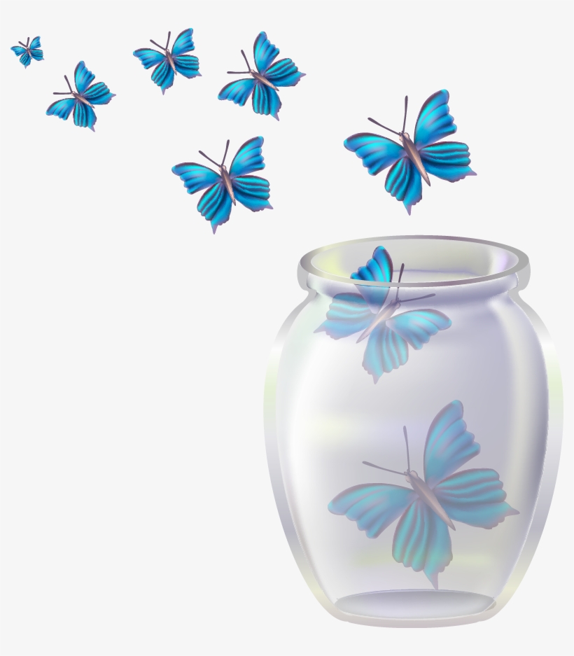 Jar Png Hd - Butterfly On A Jar, transparent png #8523333