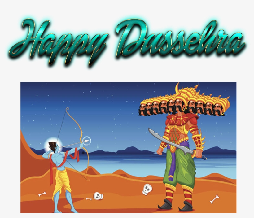 Dussehra Picture On Cartoon - Free Transparent PNG Download - PNGkey