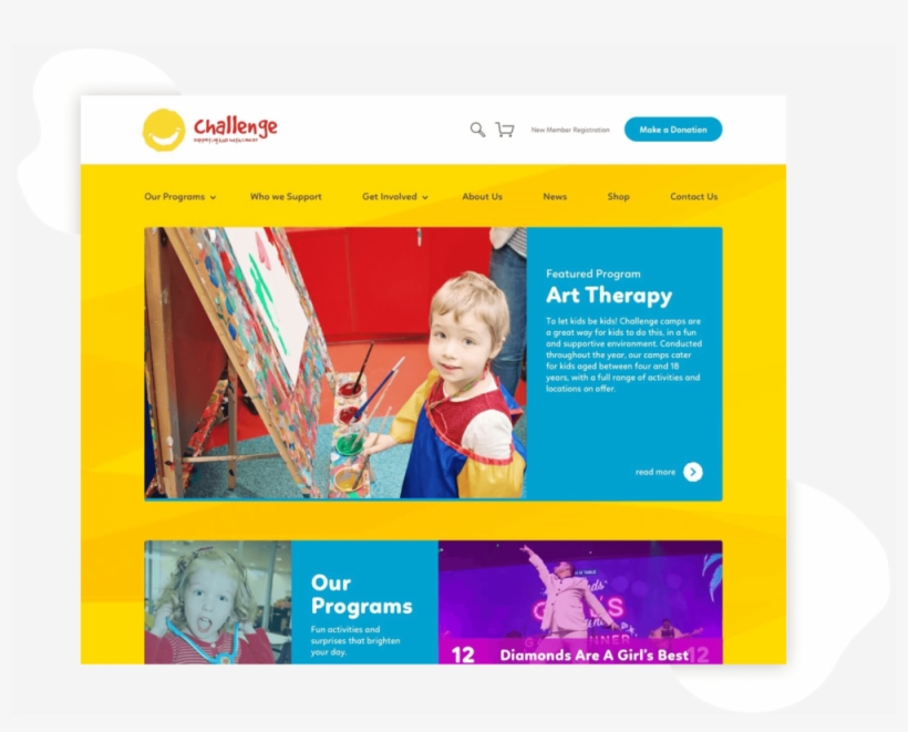 A Non-profit Working With Kids And Families Impacted - Web Page, transparent png #8524762