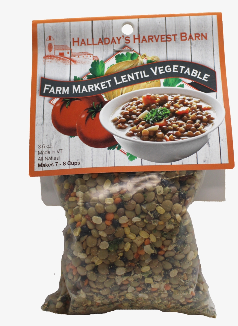 Halladay's Farm Market Lentil Vegetable Soup Mix - Superfood, transparent png #8525931