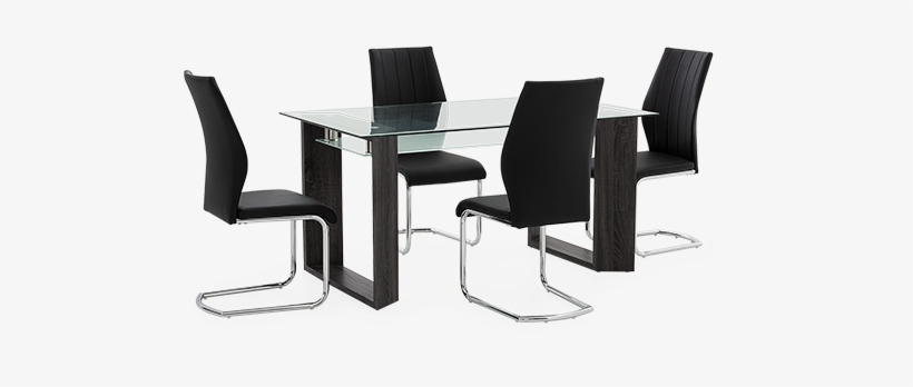 Image For Kitchen Set With Glass Top From Economax - Chair, transparent png #8526320