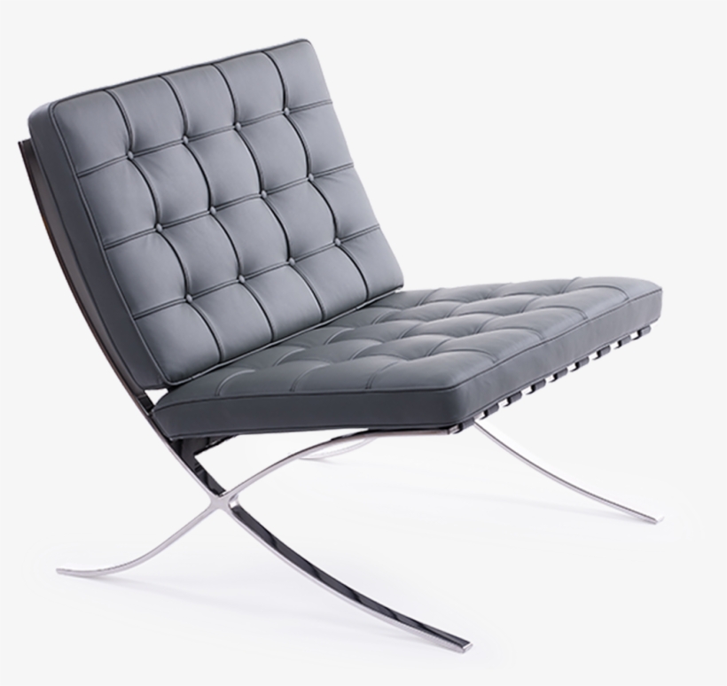 The Barcelona Chair Is Known All Over The World - Barcelona Chair Grey, transparent png #8527122