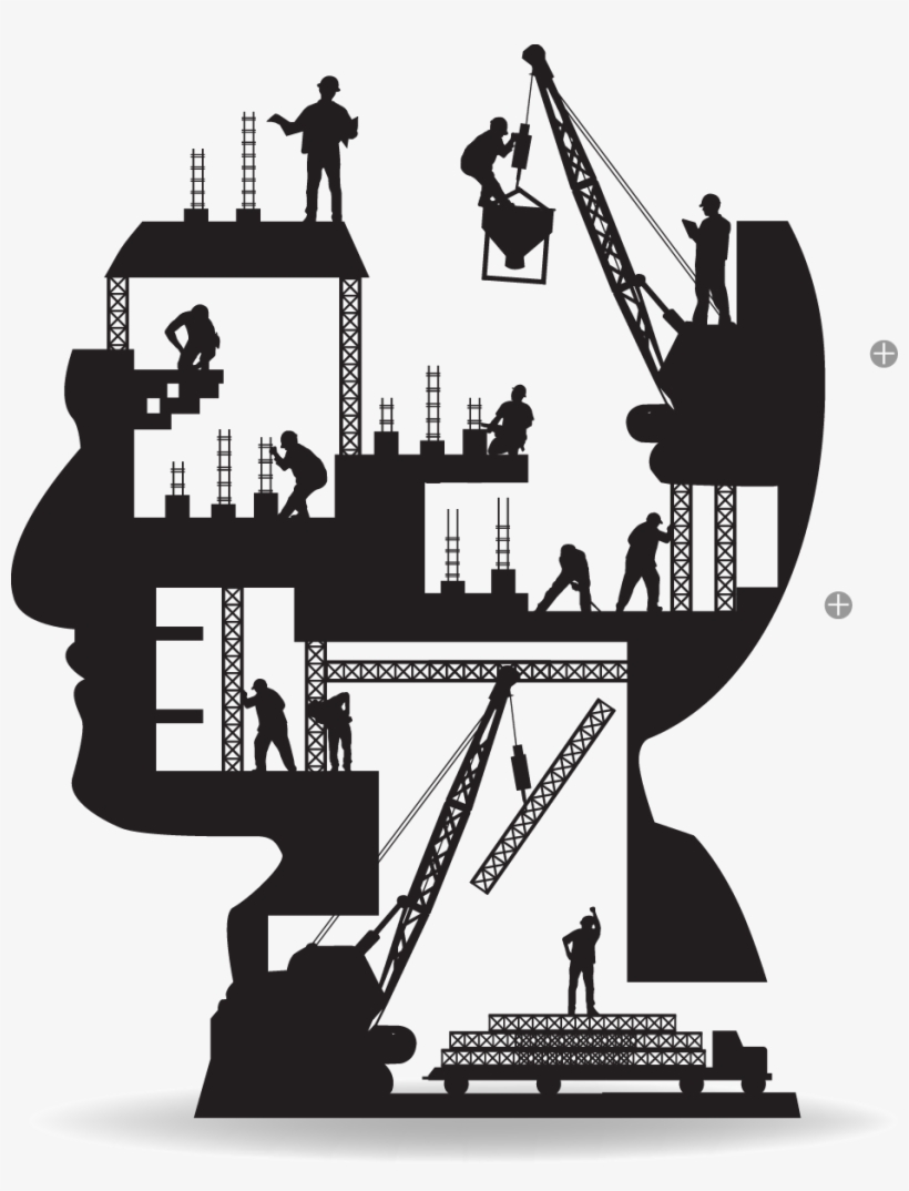 Library Architectural Building Construction Worker - Building Construction Silhouette Png, transparent png #8527661