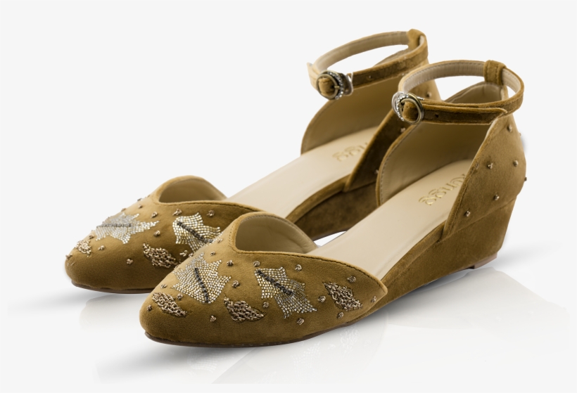 Midnight Petals Gold - Ballet Flat, transparent png #8527675