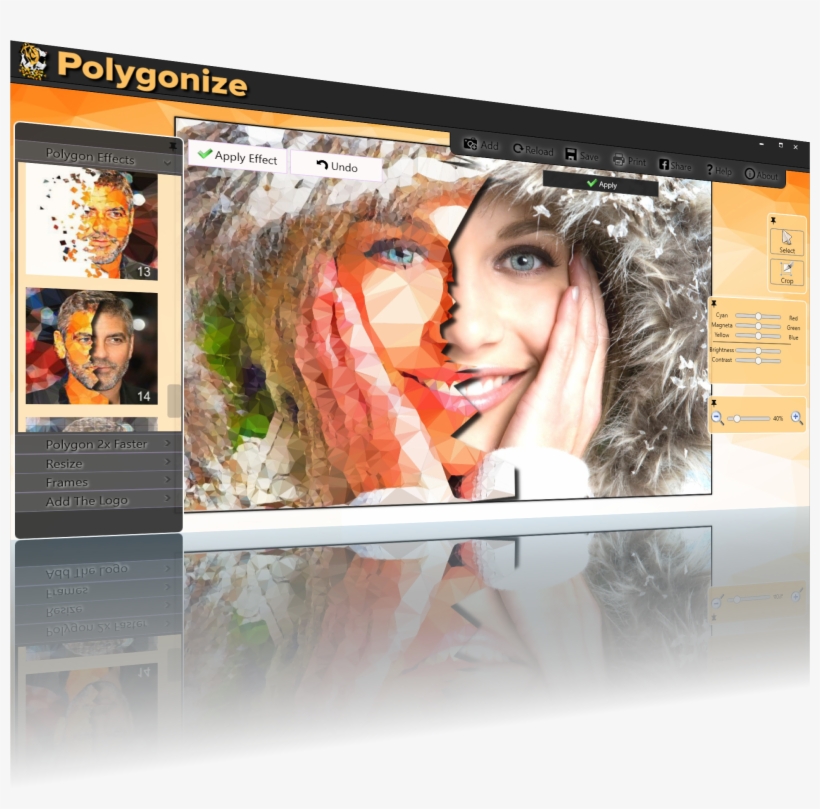 Polygonize Effect Software - Art Effect Software, transparent png #8528974